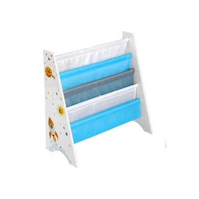 Kinderboekenplank bleu et blanc