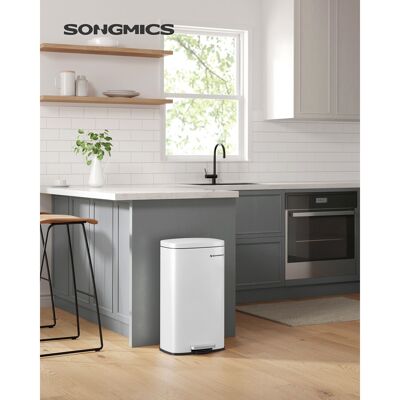 Prullenbak 30 L pour la cuisine blanche