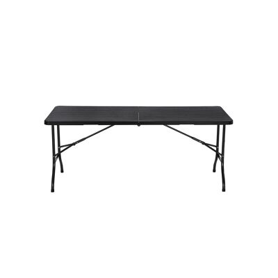 Grand tuintafel houtlook noir