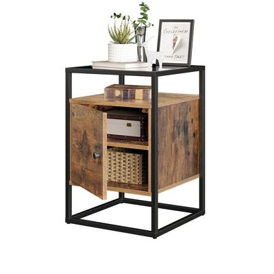 Table vitrée avec coffre