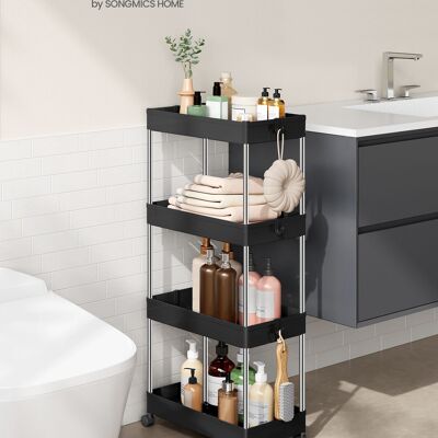 Carrello con 4 livelli e 6 ganci