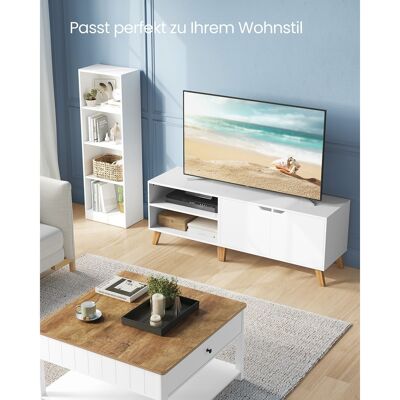 TV-kast met 2 deuren 40 x 140 x 50 cm blanco