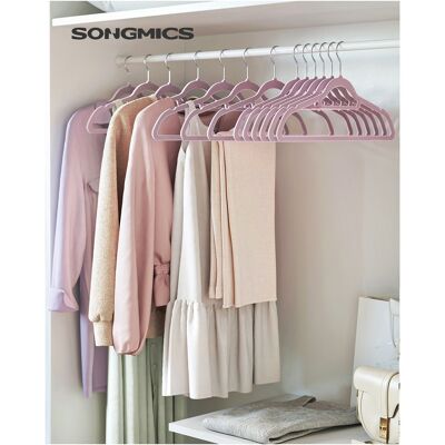 Set di 20 grucce fluwelen, licht lila