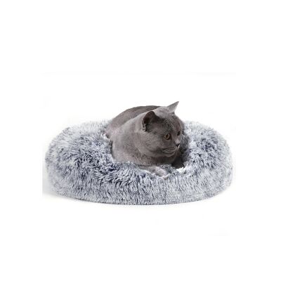 Hondenbed avec deux houes grises
