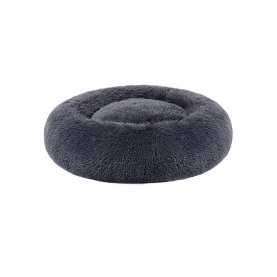 lit pour chien gris foncé