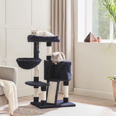 Kattenboom con zachte pluche 104 cm blu