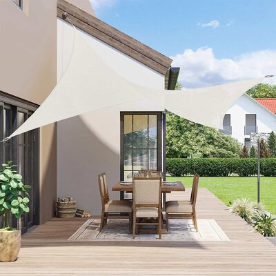 Zonnezeil 2 x 3 m wit
