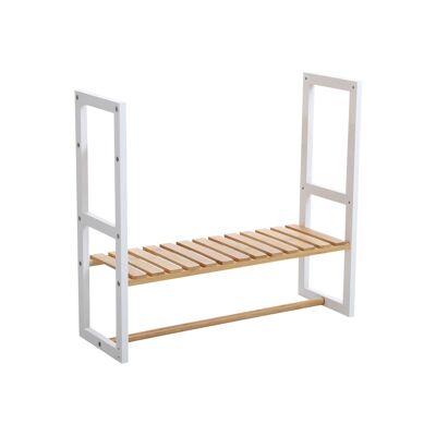 Verstelbare badkamerplank con 2 haken