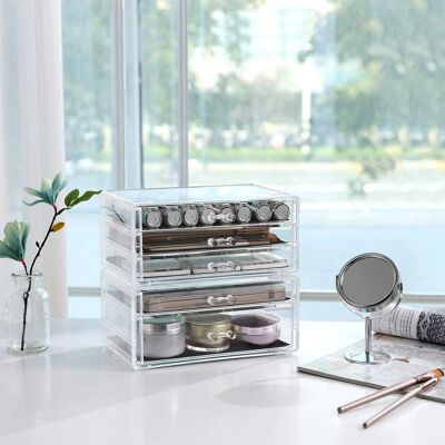 Make-up organizer met 5 lades
