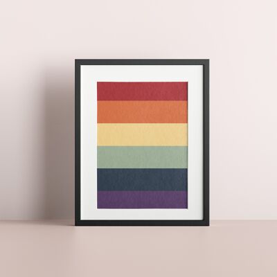 Arte de la bandera del arco iris del orgullo gay LGBT