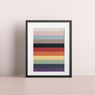 Arte progresivo de la bandera del arco iris del orgullo gay LGBT