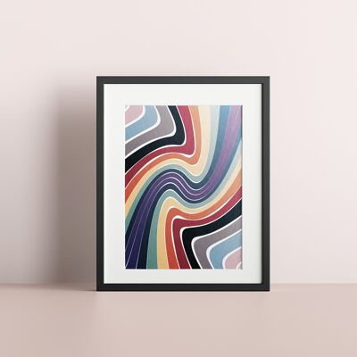 LGBT Gay Pride Progressive Rainbow Flag Ripple Art