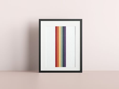 LGBT Gay Pride Rainbow Flag Stripe Art