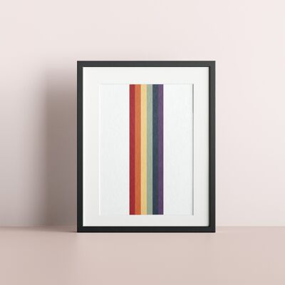 LGBT Gay Pride Rainbow Flag Stripe Art