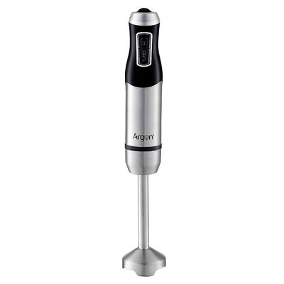 Batidora de mano negra de acero inoxidable. Con 1500W de potencia y 2 velocidades. Color: Negro/Plata