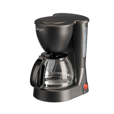 Cafetera de goteo con filtro. Potencia de 550W y 600ml de capacidad. 6 tazas. Color: Negro