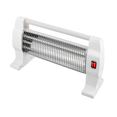 Poêle à quartz horizontal à 3 barres. 800W de puissance. Couleur blanche