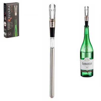 3 in 1: wine cooler, decanter and aerator.Color: Green
