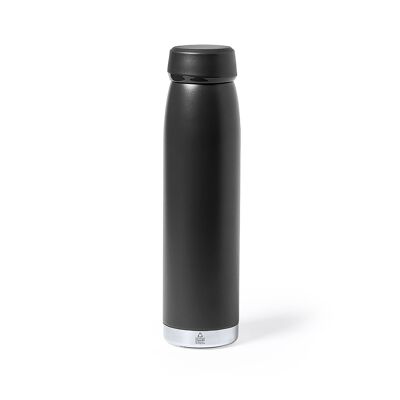 Bidón acero inox Térmico 380 ml. Doble pared frio/calor Color: Negro