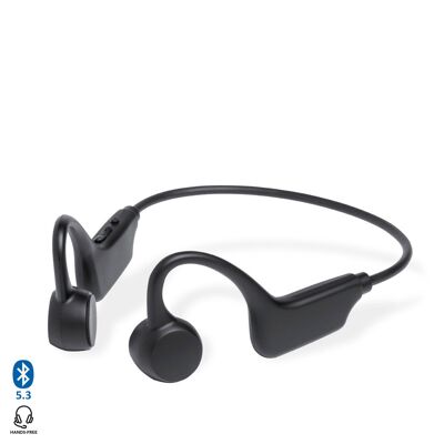 Helton Over-Ear-Bluetooth-Kopfhörer. Mit Knochenleitungstechnologie. Farbe: Schwarz
