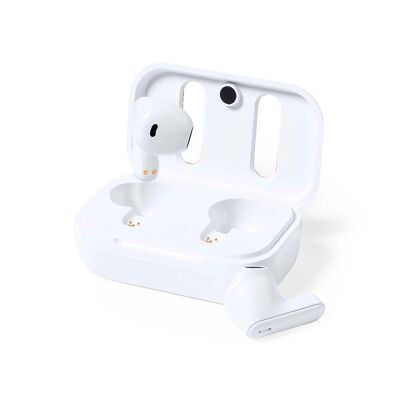 RABS und Bluetooth-Kopfhörer aus Leder. Akku 30 mAh/ Ladestation 300 mAh Farbe: Braun