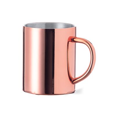 Taza 280 ml acero inox con recubrimiento cobre galvanizado Color: Cobre