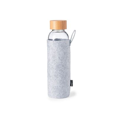 Bidón 500 ml. Funda Fieltro RPET Color: Gris