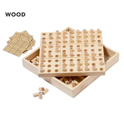 Gioco di abilità 81 pezzi in legno naturale Colore: Legno