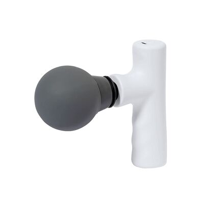 Massaggiatore a 2 posizioni. Batteria da 800 mAh. Copertura in poliestere RPET Colore: Bianco