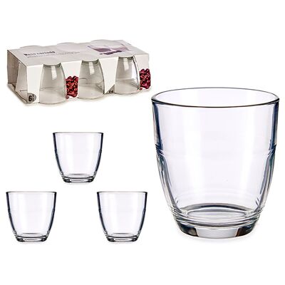 Coffret de 6 verres taillés 17 cl. Couleur transparente