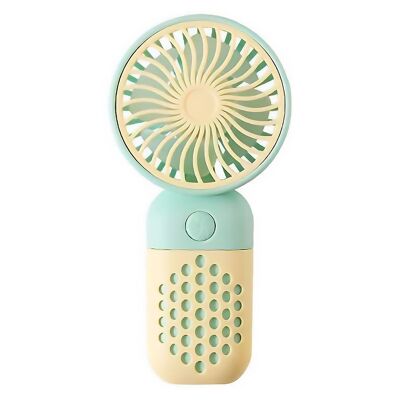 Mini ventilateur portatif. Couleur : Jaune