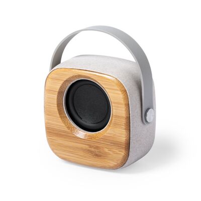 Bluetooth 5-Lautsprecher aus Naturbambus.0 . Schallleistung 3 W. 500 mAh Akku Farbe: Holz