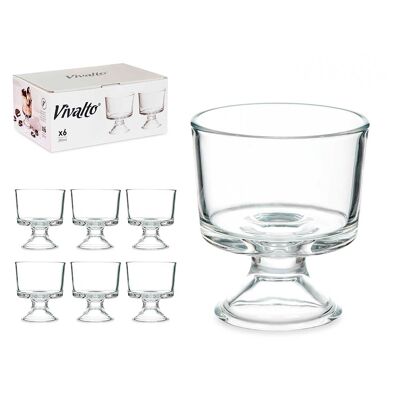 PACK OF 6 ICE CREAM CUPS 290 ML Color: Transparent