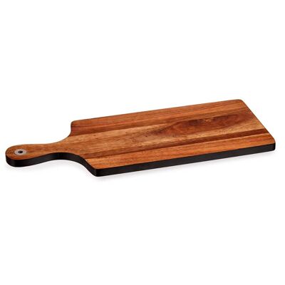 TAGLIERE IN LEGNO CON BORDO NERO 45CM Colore: Legno