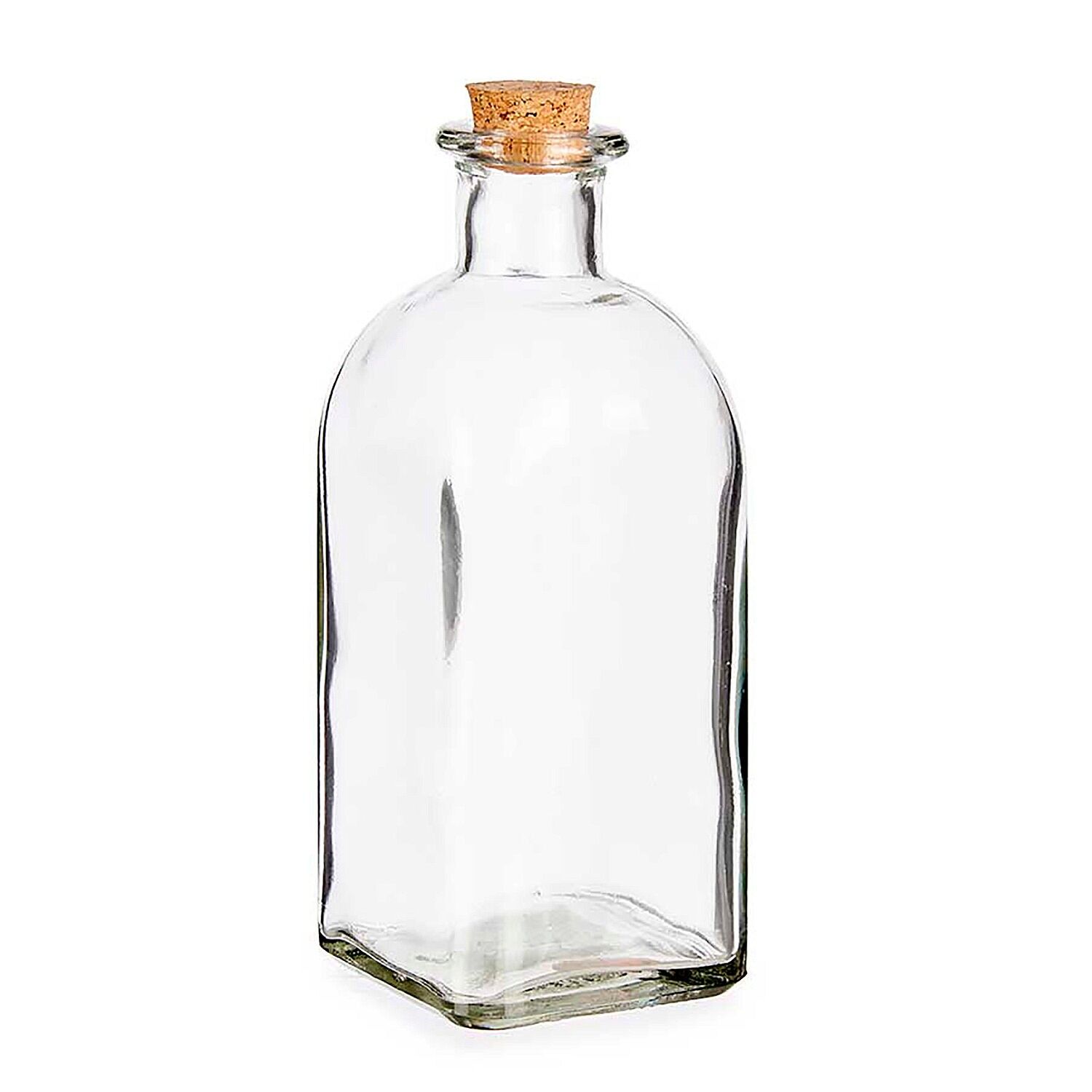 BOTTIGLIA IN VETRO DA 750 ML CON TAPPO IN SUGHERO Colore: Trasparente