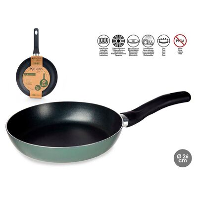 PRESSED ALUMINUM PAN 26CM GREEN Color: Green