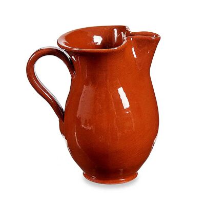 Brocca in ceramica refrattaria da 500 ml. Colore: Marrone