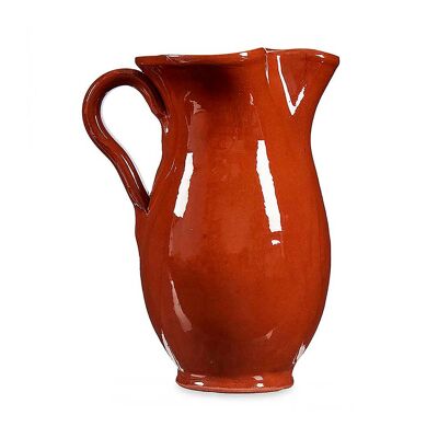 Brocca in ceramica refrattaria da 2000 ml. Colore: Marrone