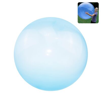 Palla di bolle gigante. Gonfiabile ad acqua o ad aria, 120cm. Colore blu
