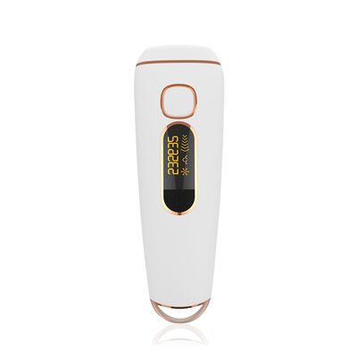 T5S Depiladora IPL de luz pulsada. Cabezal reemplazable. Alta intensidad 999,999. Color: Blanco