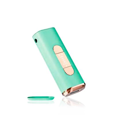 T61 IPL pulsed light hair removal device. Display screen with permanent continuous light.Color: Green/Gold