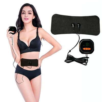Estimulador electrónico EMS para cuello, espalda, brazo y pierna. Ayuda a aliviar el dolor muscular y la fatiga. Alimentación con pilas. Color: Negro