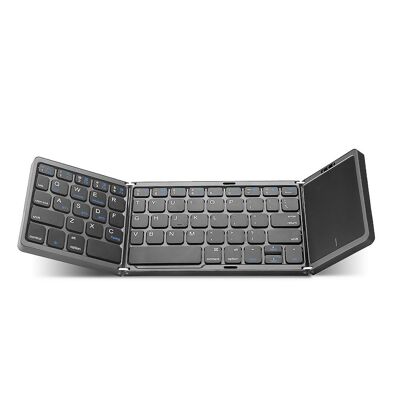 Teclado plegable con pad táctil B089T Color: Negro