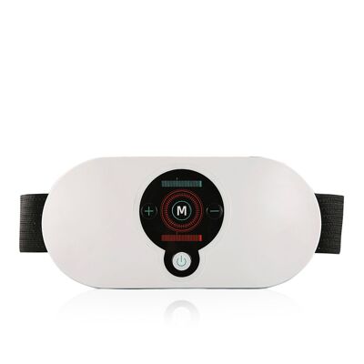 Masajeador lumbar, abdominal y core 9151 con modo calor y vibración. Color: Blanco