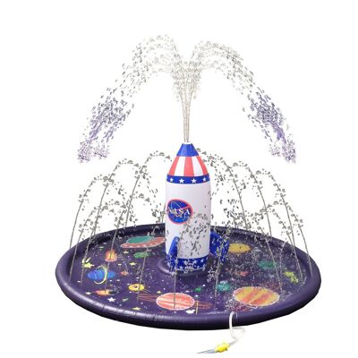 Fuente cohete hinchable Splash Pad. 170x80cm Color: Multicolor