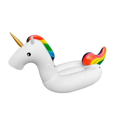 Giant unicorn-shaped float. 200x100cm. White color