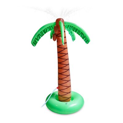 Palmera inflable con aspersor de agua superior. 160x90cm. Color: Verde