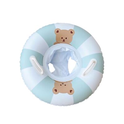 Round children's float with handles, 60 cm. White color