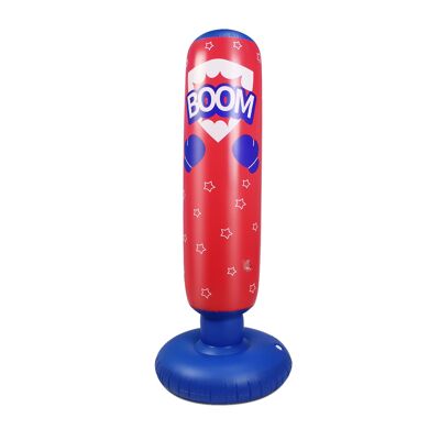 Punching ball hinchable, practica karate, boxeo. 125cm. Color: Rojo