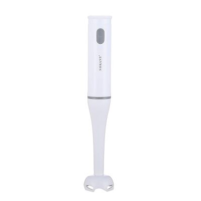 Batidora de mano de 200W con cuchillas de acero inoxidable. Apto para lavavajillas. Color: Blanco